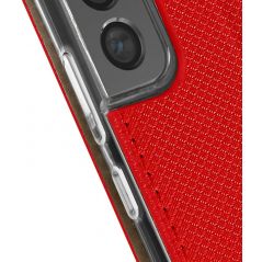 Housse Etui Folio Série Smart Magnet pour Samsung Galaxy S21 FE 5G - Rouge