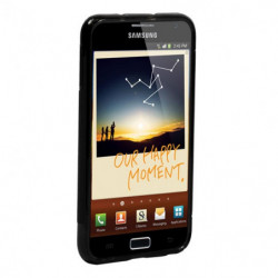 Coque Semi-Rigide en TPU - Design S-Case pour Samsung Galaxy Note (N7000) - Noir