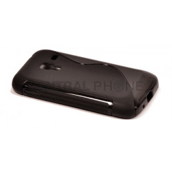Coque Semi-Rigide en TPU - Design S-Case pour Samsung Galaxy Ace Plus (S7500) - Noir
