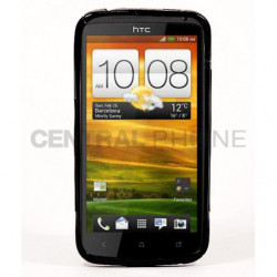 Coque Semi-Rigide en TPU - Design S-Case pour HTC One X - Noir