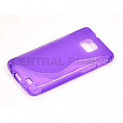 Coque Semi-Rigide en TPU - Design S-Case pour Samsung Galaxy S2 - Violet