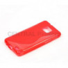 Coque Semi-Rigide en TPU - Design S-Case pour Samsung Galaxy S2 - Rouge