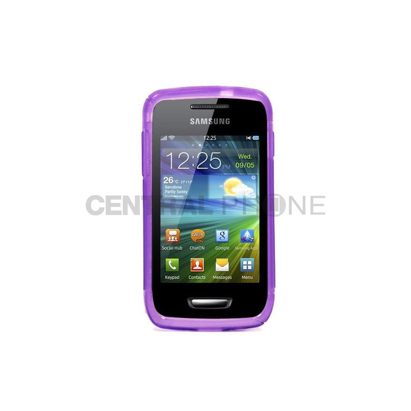 Coque Semi-Rigide en TPU - Design S-Case pour Samsung Wave Y (S5380) - Violet