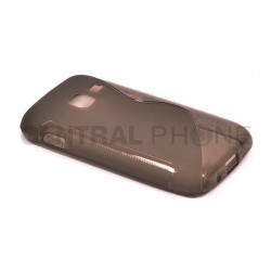 Coque Semi-Rigide en TPU - Design S-Case pour Samsung Wave Y (S5380) - Gris