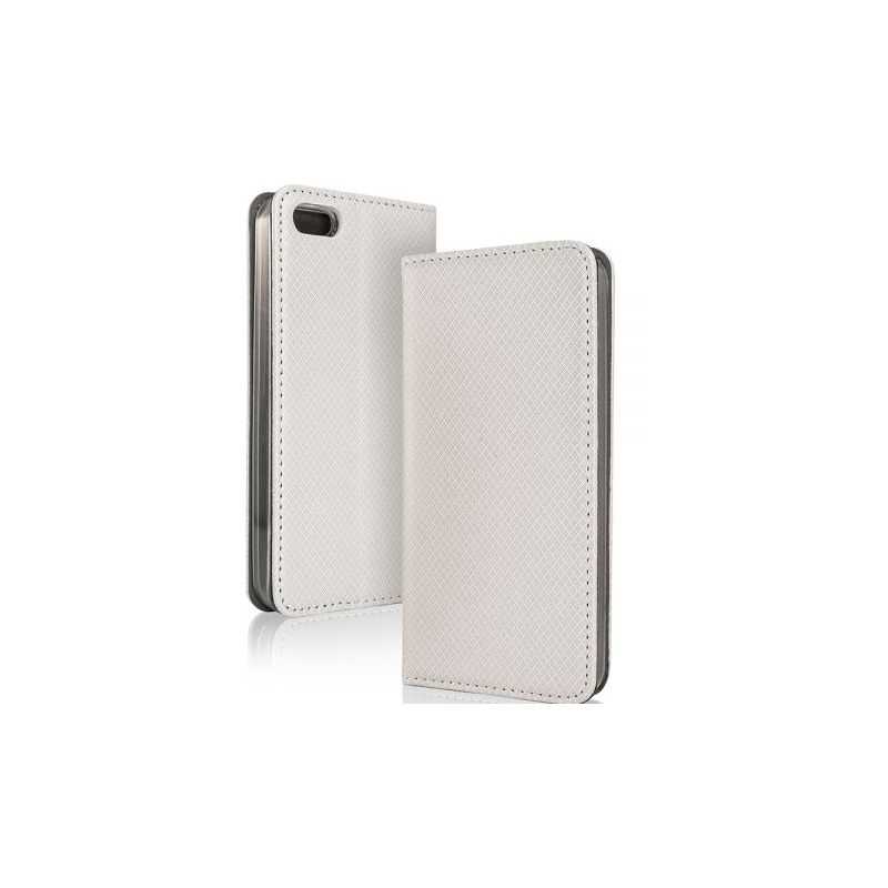 Housse Etui Folio Série Smart Magnet pour Samsung Galaxy J5 (2016) - Blanc