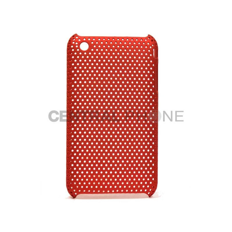 Coque Rigide Perforée pour Apple iPhone 3G/3GS - Rouge