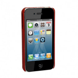 Coque Rigide Perforée pour Apple iPhone 4/4S - Rouge