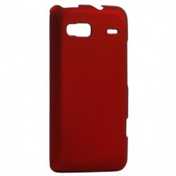 Coque Rigide Soft Touch Touché Gomme pour HTC Desire Z - Rouge