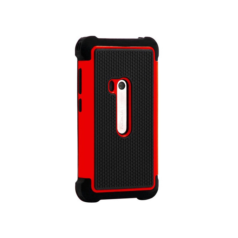 Coque Rigide COVER FUN pour Nokia N9 - Noir et Rouge