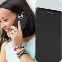 Housse Etui Folio Série Smart Diva Case pour Apple iPhone 12 - Noir