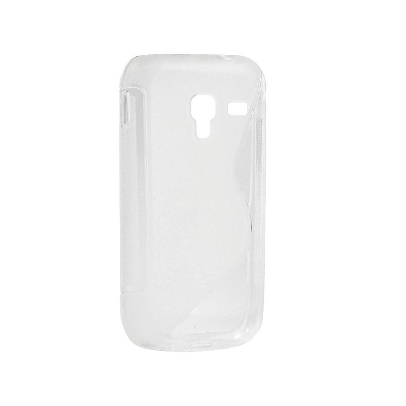 Coque Semi-Rigide en TPU - Design S-Case pour Samsung Galaxy Ace Plus (S7500) - Transparent