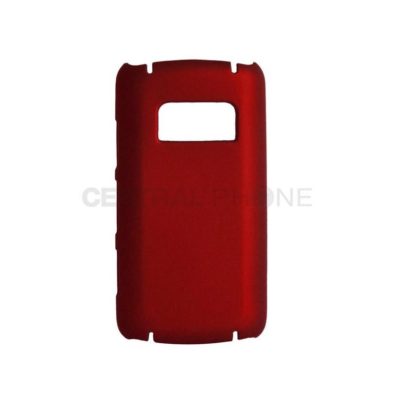 Coque Rigide Soft Touch Touché Gomme pour Nokia C6-01 - Rouge