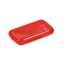 Coque Semi-Rigide en TPU - Design S-Case pour Samsung Wave Y (S5380) - Rouge