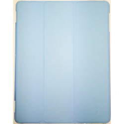 Coque avec Rabat Magnétique et fonction support pour Apple iPad 2/3/4 - Bleu Ciel - Interieur Beige