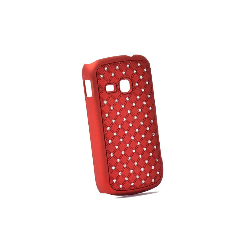 Coque Rigide mini Diamant pour Samsung Galaxy mini 2 (S6500) - Rouge