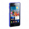 Coque Rigide Revêtement strié pour Samsung Galaxy S2 - Bleu