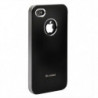 Coque Métalisée Air Jacket pour Apple iPhone 4/4S - Noir et Argent