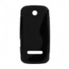 Coque Semi-Rigide en TPU - Design S-Case pour Nokia Asha 305/Asha 306 - Noir
