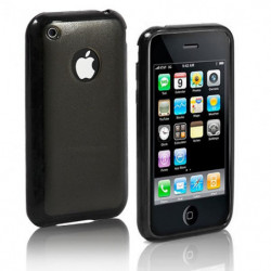 Coque Bi-matiére Grip Case pour Apple iPhone 3G/3GS - Fumée