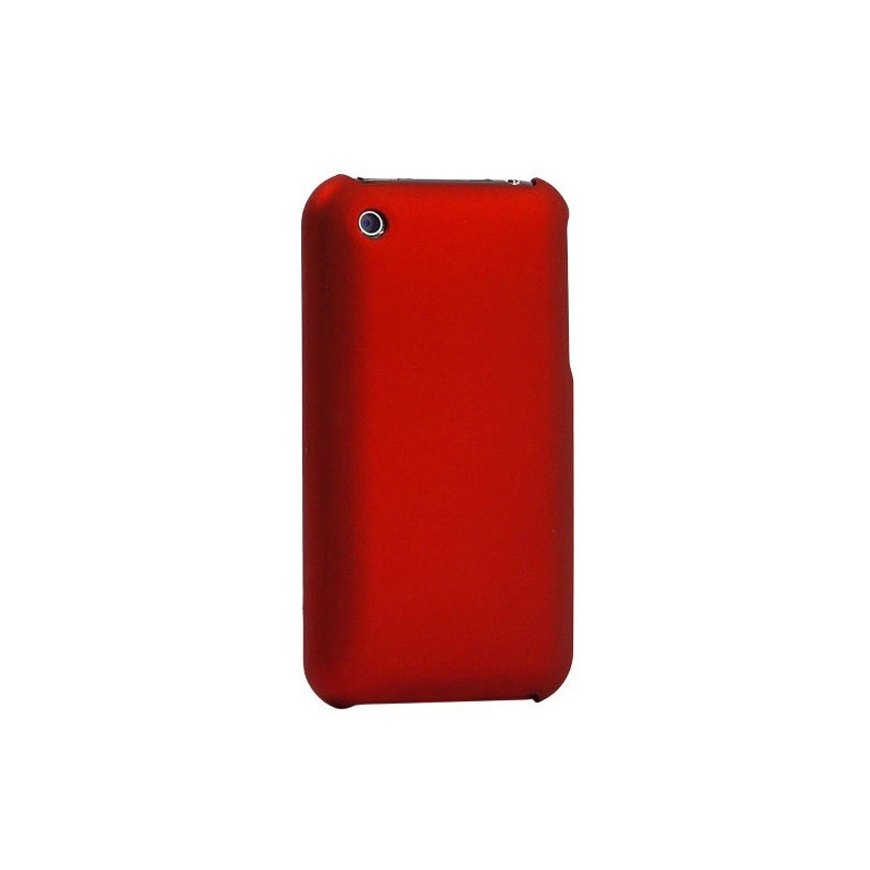 Coque Rigide Soft Touch Touché Gomme pour Apple iPhone 3G/3GS - Rouge