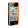 Coque Cup Combo pour Apple iPhone 4/4S - Orange et Noir