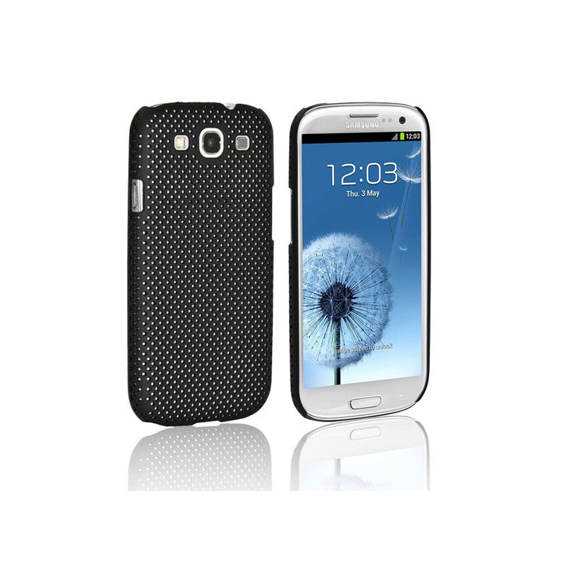 Coque Rigide Perforée pour Samsung Galaxy S3 - Noir