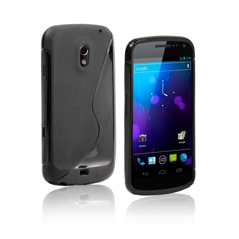 Coque Semi-Rigide en TPU - Design S-Case pour Samsung Galaxy Nexus - Noir