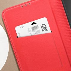 Housse Étui Folio Cuir véritable Clapet Porte-carte pour Samsung Galaxy A54 5G - Bourgogne