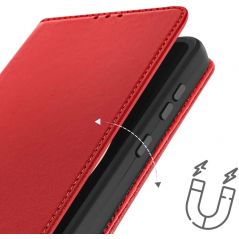 Housse Étui Folio Cuir véritable Clapet Porte-carte pour Samsung Galaxy A54 5G - Bourgogne