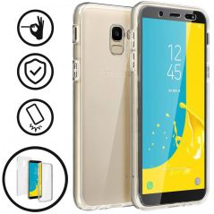 Coque Intégrale Avant + Arrière Rigide Transparent pour Samsung Galaxy J6