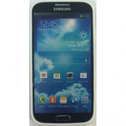 Coque Semi-Rigide - Motif 3D pour Samsung Galaxy S4 - Dos Blanc - Contour Noir