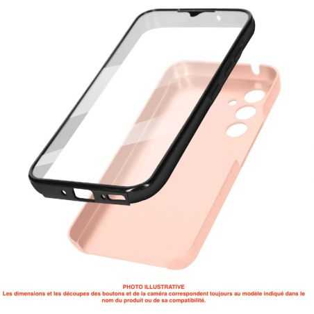 Coque Intégrale Avant Transparent et Arrière Rigide Or pour Samsung Galaxy J6