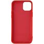 Coque Semi-rigide Silicone Toucher gomme pour Apple iPhone 12 mini - Rouge