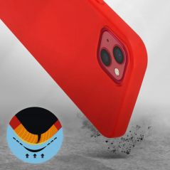 Coque Série Silicone Case pour Apple iPhone 12 mini - Rouge