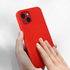 Coque Série Silicone Case pour Apple iPhone 12 mini - Rouge