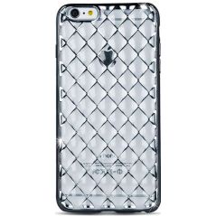 Coque TPU Silicone Série Grille pour Samsung Galaxy S7 - Gris