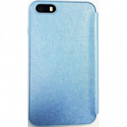 Etui S View Cover en Résine pour Apple iPhone 4/4S - Bleu Clair