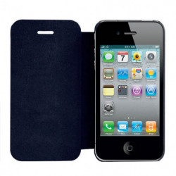 Etui Flip Cover pour Apple iPhone 4/4S - Bleu