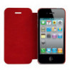 Etui Flip Cover pour Apple iPhone 4/4S - Rouge