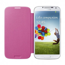 Etui Flip Cover pour Samsung Galaxy S4 - Rose