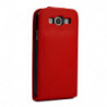Housse Étui rigide à Rabat avec Languette aimantée pour Samsung Galaxy S3 - Rouge