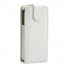 Housse Étui rigide à Rabat avec Languette aimantée pour Apple iPhone 4/4S - Blanc