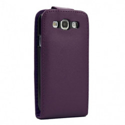 Housse Étui rigide à Rabat avec Languette aimantée pour Samsung Galaxy S3 - Violet