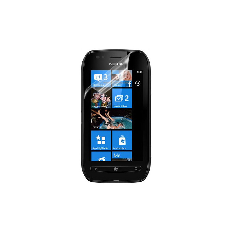 Film de Protection Deluxe avec Applicateur et Serviette de Nettoyage pour Nokia Lumia 710