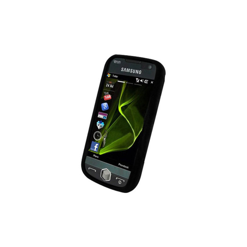 Housse Thermoformée en Silicone mou pour Samsung Omnia II (I8000) - Noir