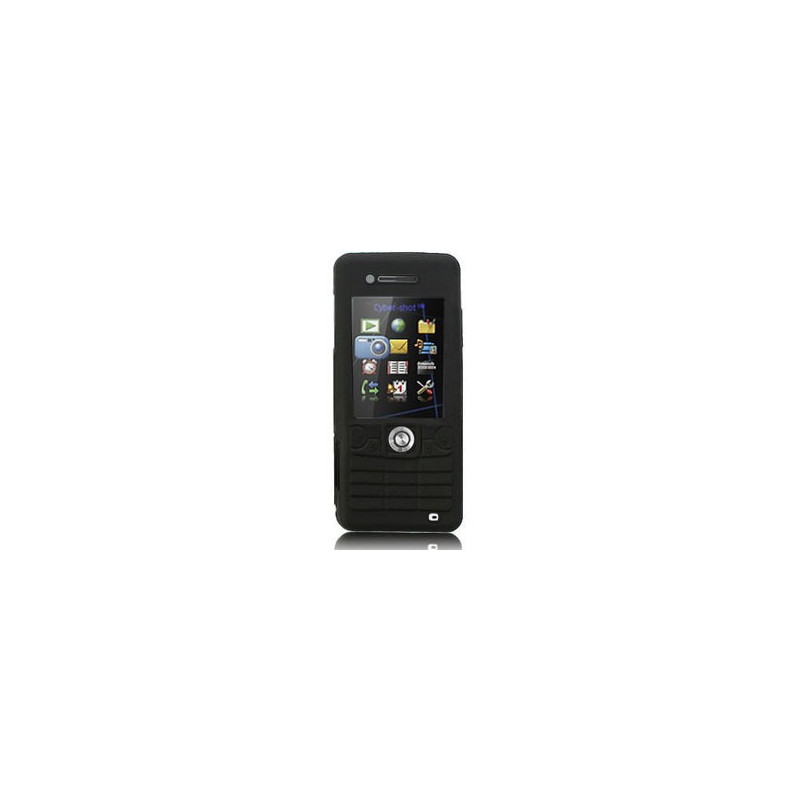Housse Thermoformée en Silicone mou pour Sony Ericsson C510 - Noir
