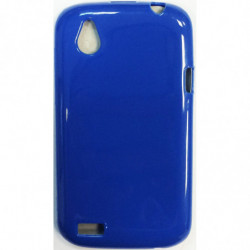 Coque Semi-Rigide JELLY CASE pour HTC Desire X - Bleu Roi
