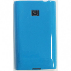 Coque Semi-Rigide JELLY CASE pour LG Optimus L3 E400/Optimus L3 E405 - Bleu Turquoise