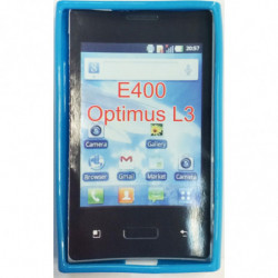 Coque Semi-Rigide JELLY CASE pour LG Optimus L3 E400/Optimus L3 E405 - Bleu Turquoise