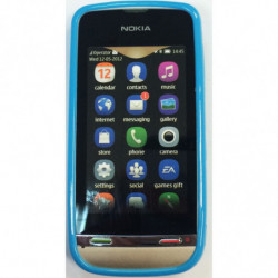 Coque Semi-Rigide JELLY CASE pour Nokia Asha 311 - Bleu Turquoise